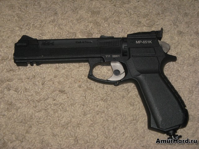 пневматический пистолет мр-651к левый борт