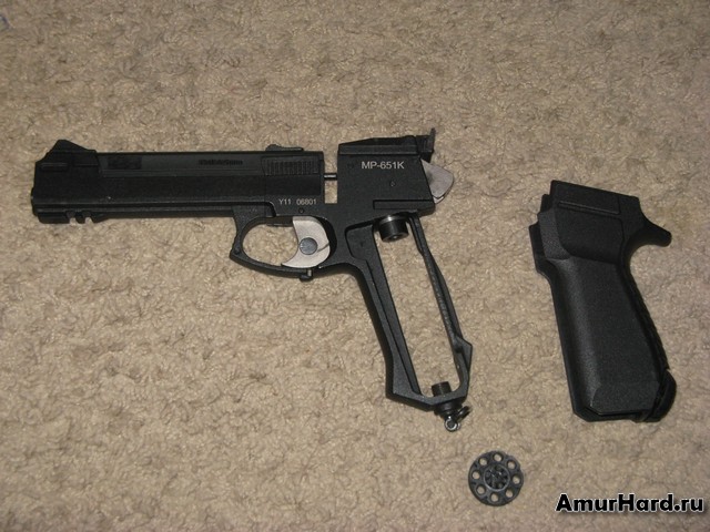 пневматический пистолет корнет неполная разборка