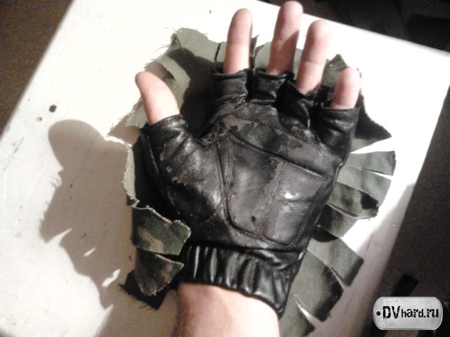 пришиваем камуфляж к перчатке пришиваем камуфляж к перчатке