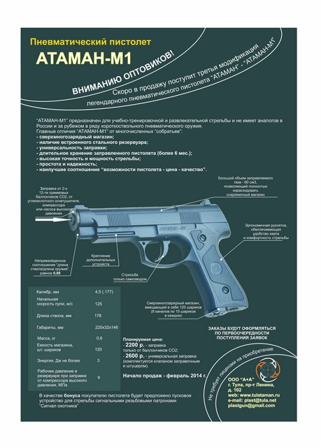 атаман-м1 описание атаман-м1 описание