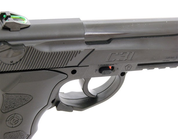 Предохранитель и кнопки извлечения магазина на скобе Crosman C31 Предохранитель и кнопки извлечения магазина на скобе Crosman C31