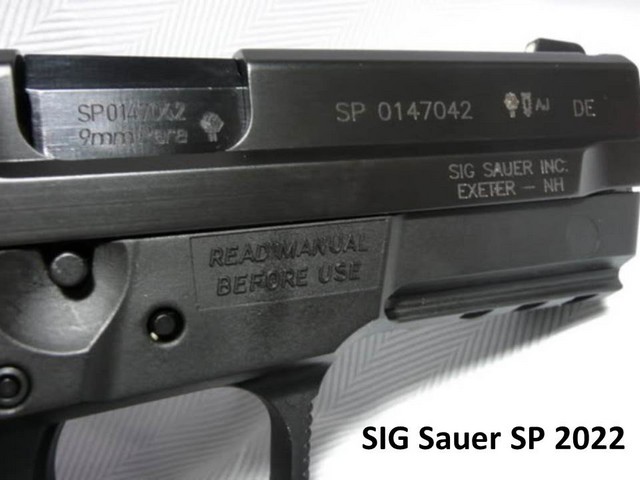 Пневматический пистолет Sig Sauer SP2022 Пневматический пистолет Sig Sauer SP2022