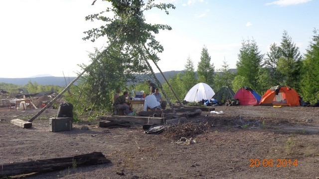 вид на лагерь