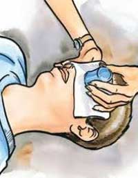 Попадание в глаз